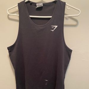 Mens Gymshark Black Tank